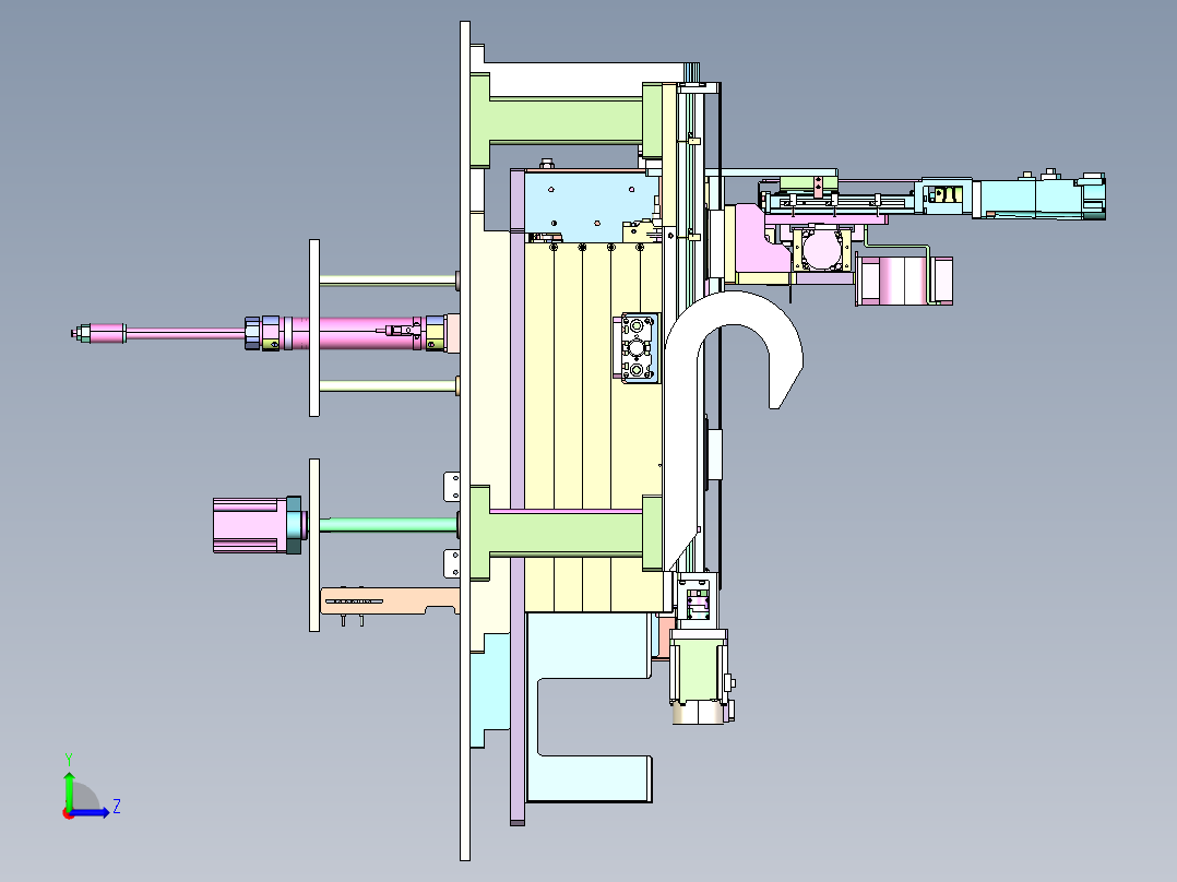 CN-1280 精密 PCB 板钻孔机左视图