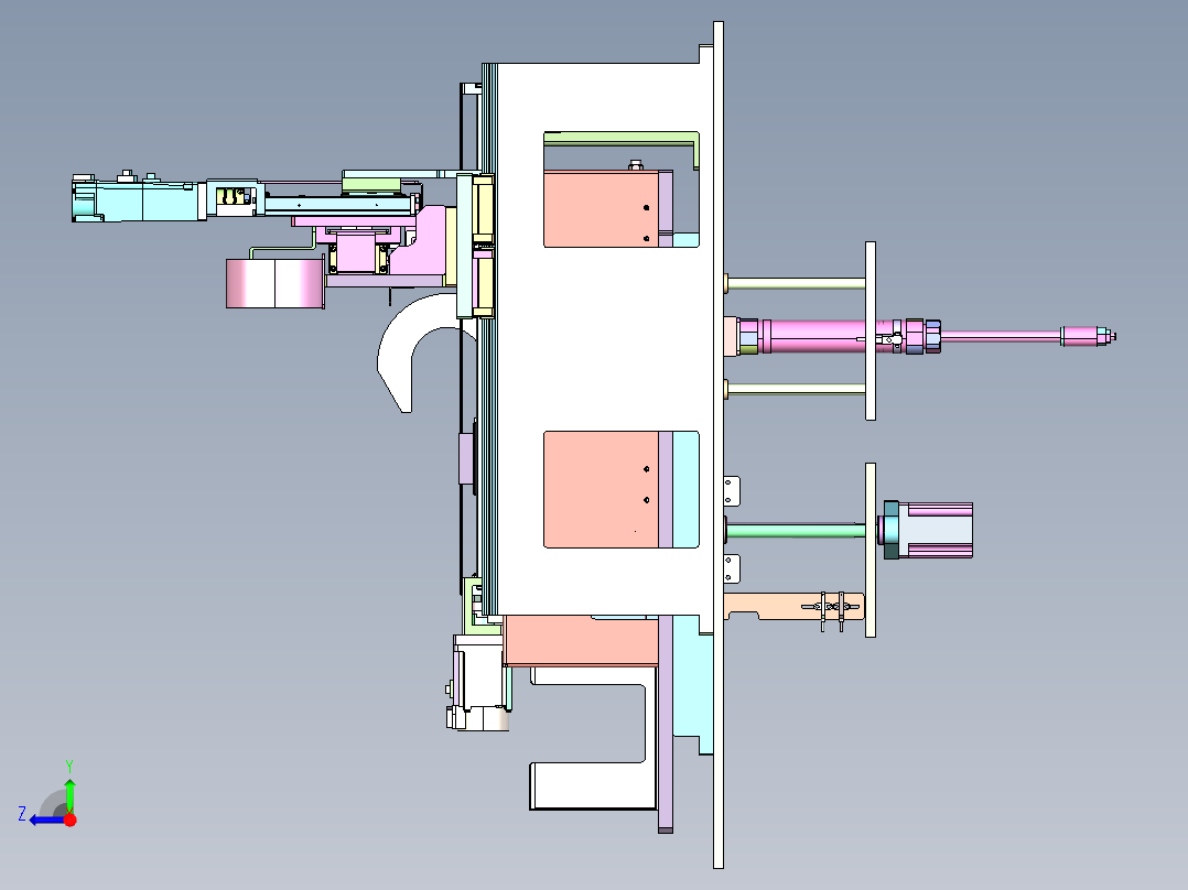 CN-1280 精密 PCB 板钻孔机右视图