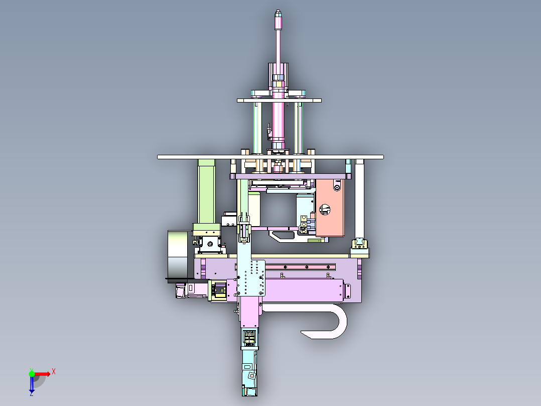 CN-1280 精密 PCB 板钻孔机俯视图