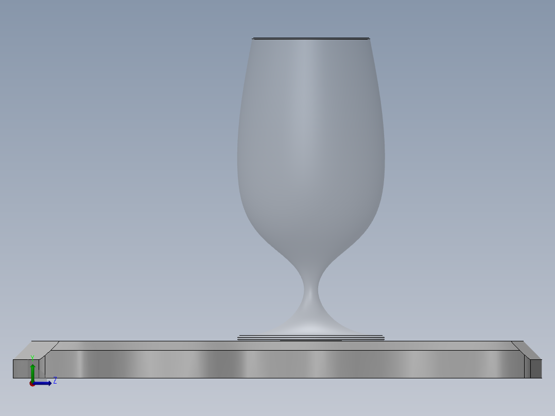 玻璃器子、杯子(34)左视图