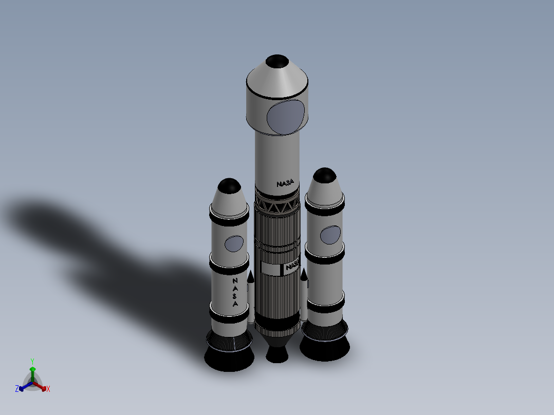 火箭(28)正等轴测图