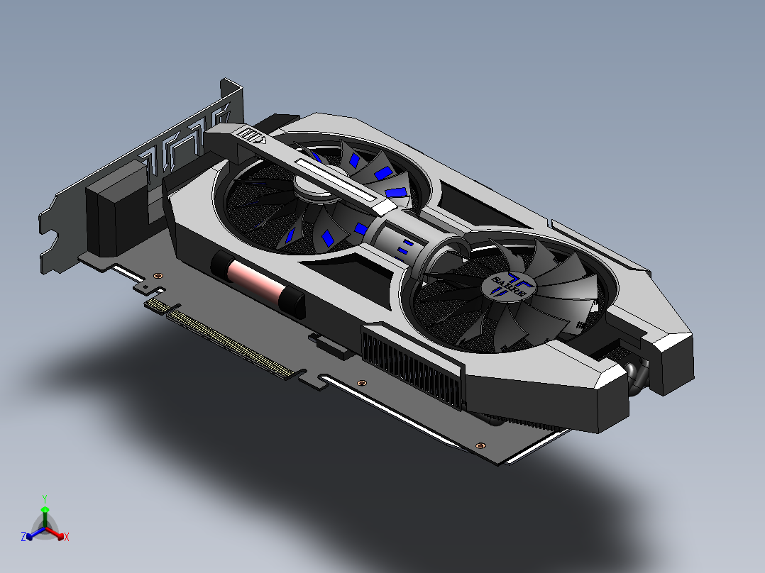 显卡(6)正等轴测图