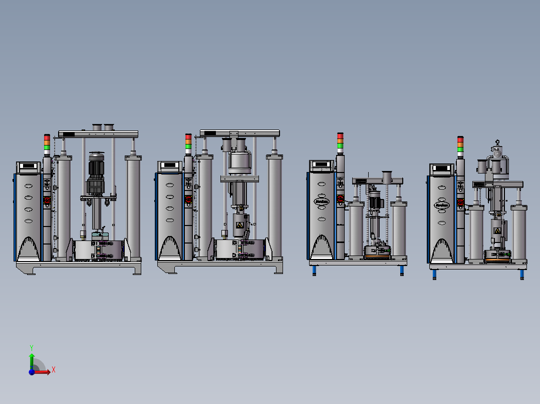 4款VersaPail活塞泵熔化器模型前视图