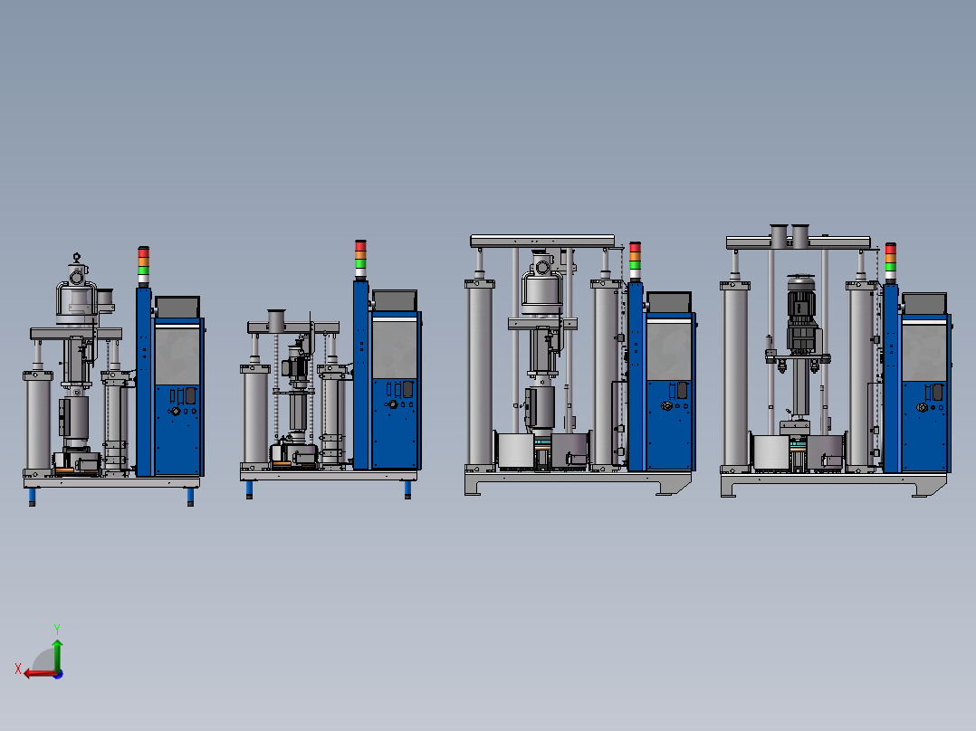 4款VersaPail活塞泵熔化器模型后视图
