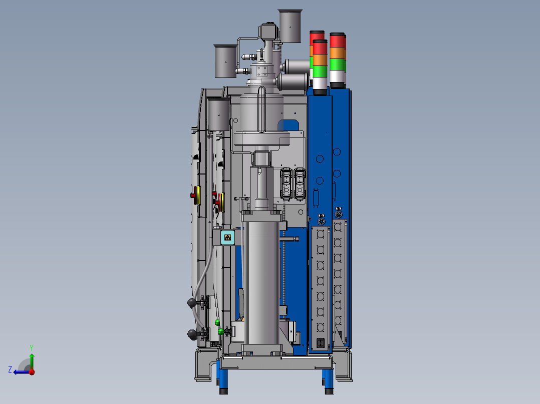 4款VersaPail活塞泵熔化器模型右视图