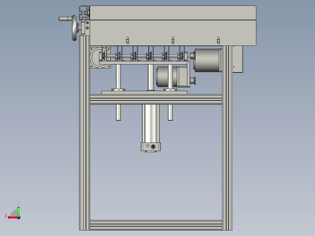 物流输送用转向输送装置后视图