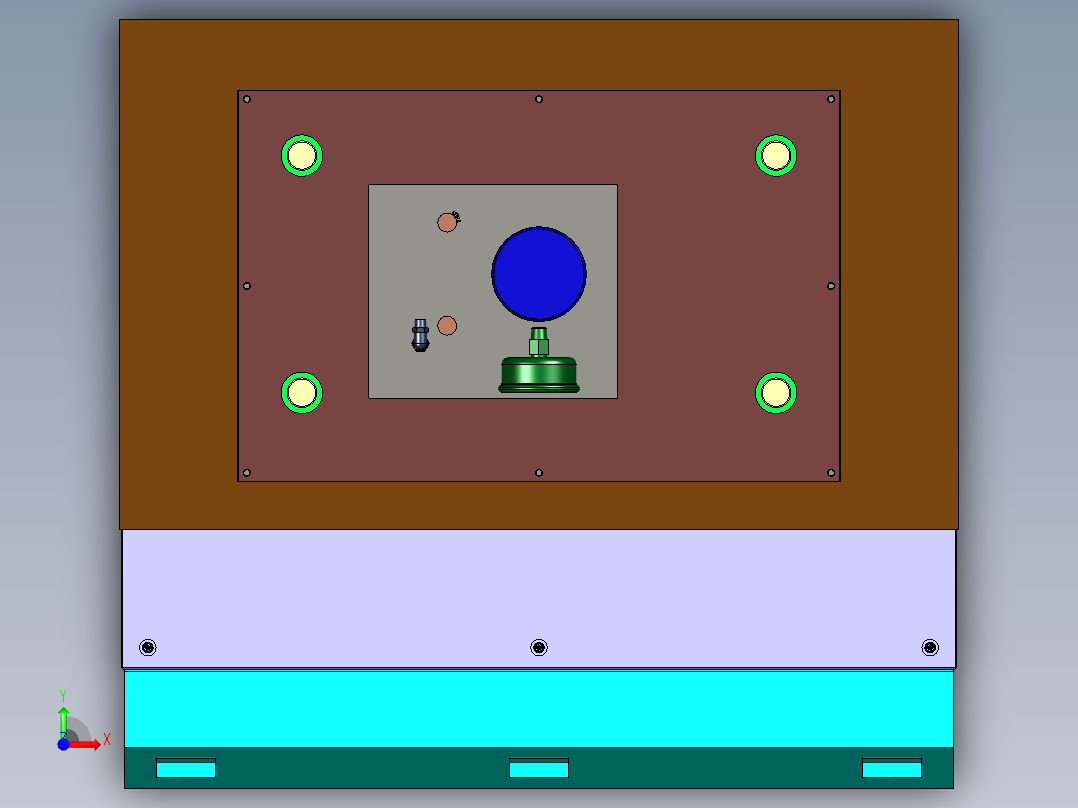 电缸驱动超静音伺服压装机前视图