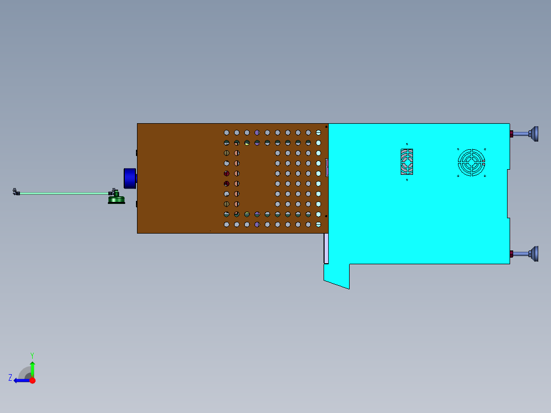 电缸驱动超静音伺服压装机右视图
