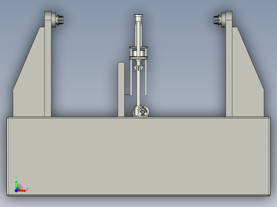 电缆加工用电缆拉力测试装置前视图