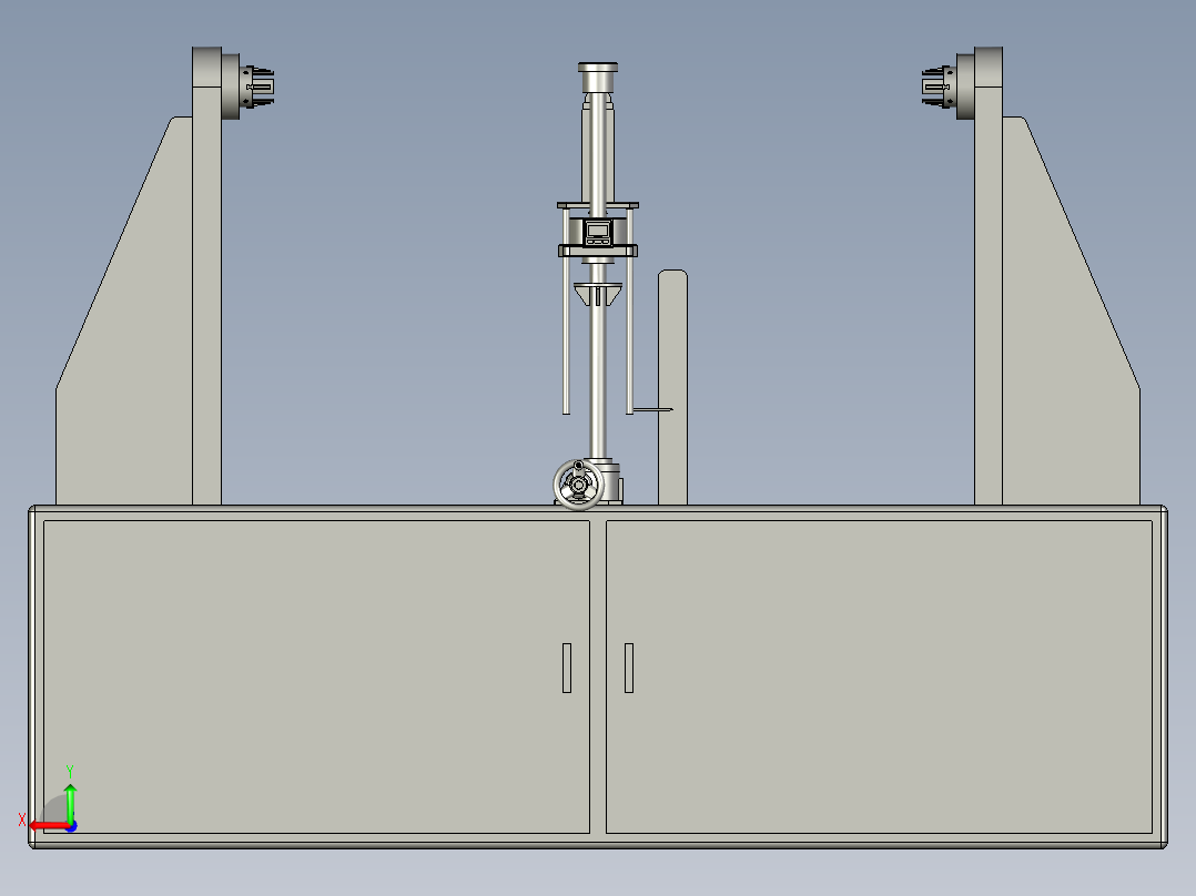 电缆加工用电缆拉力测试装置后视图