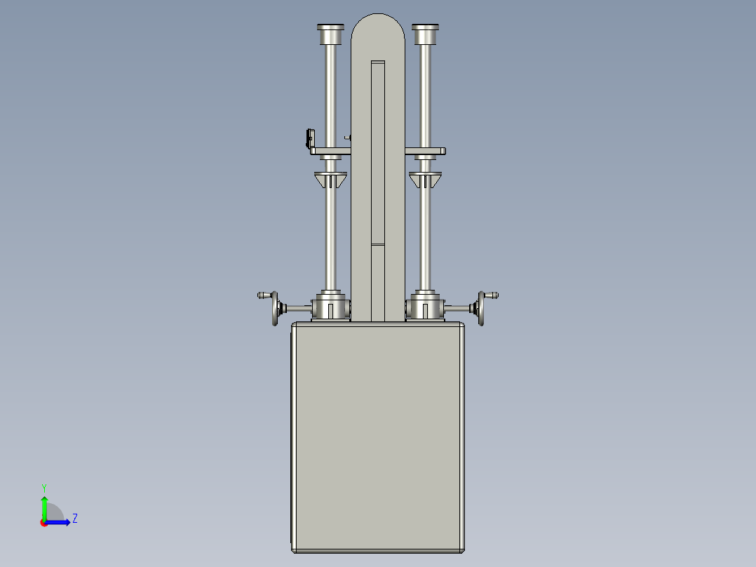 电缆加工用电缆拉力测试装置左视图