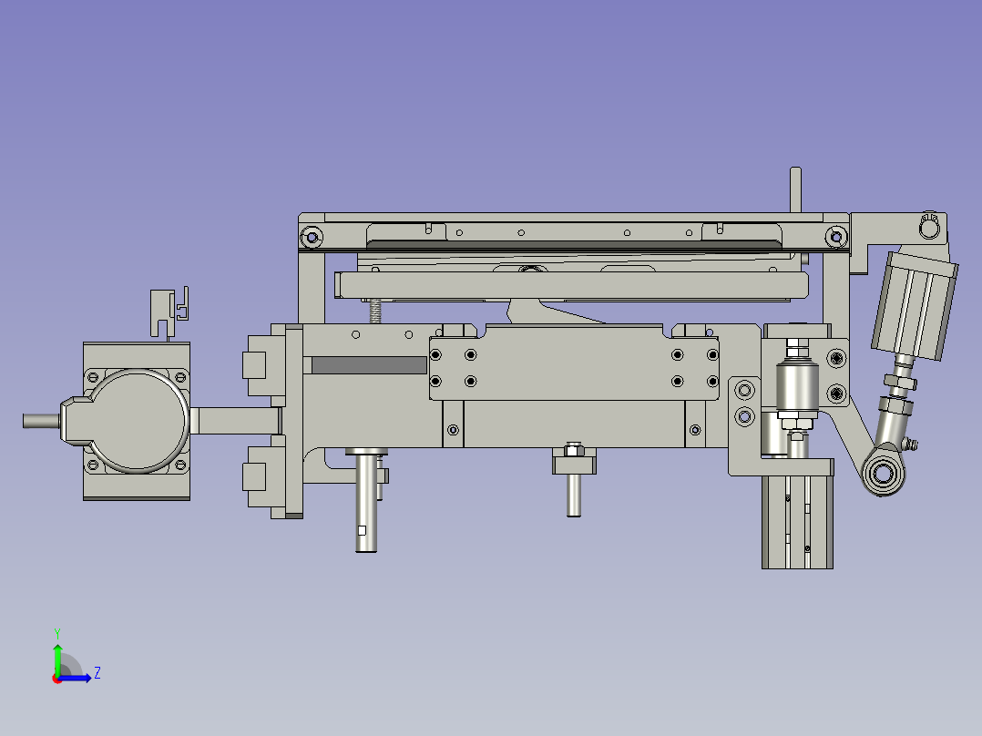 YWP200K4-07C-00左切极片组件左视图