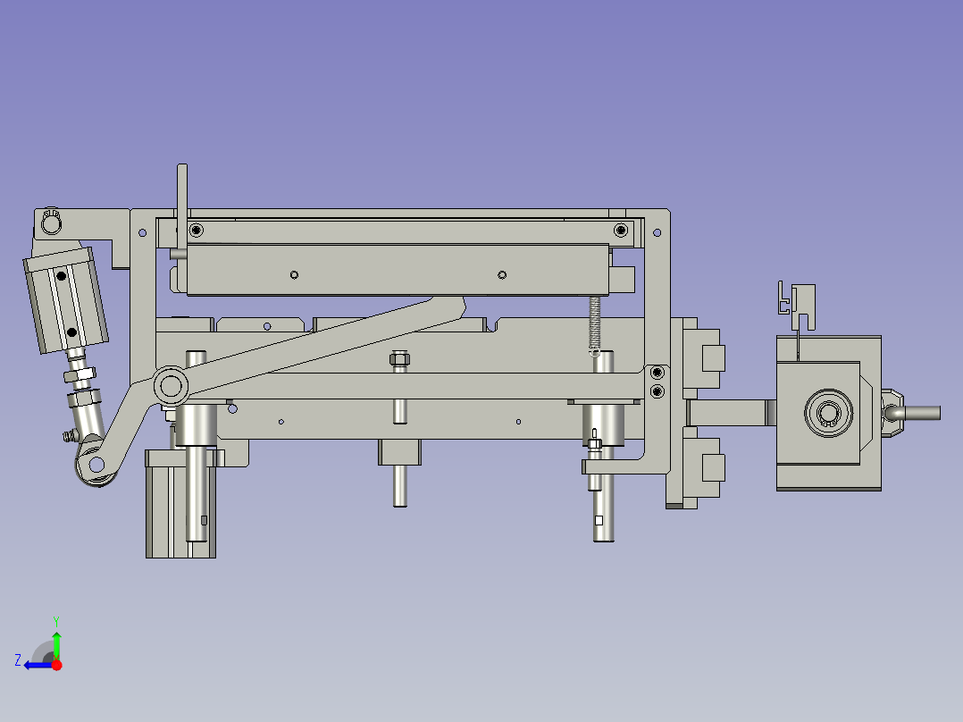 YWP200K4-07C-00左切极片组件右视图