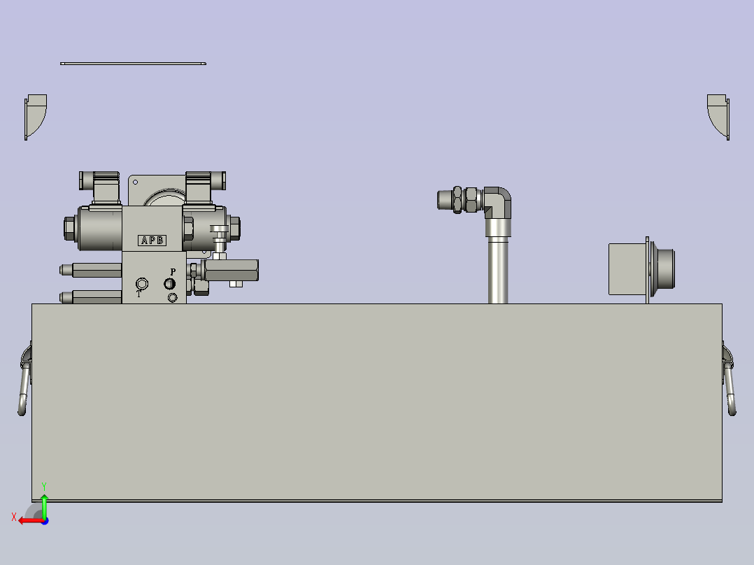 数控高端机液压站(1)后视图