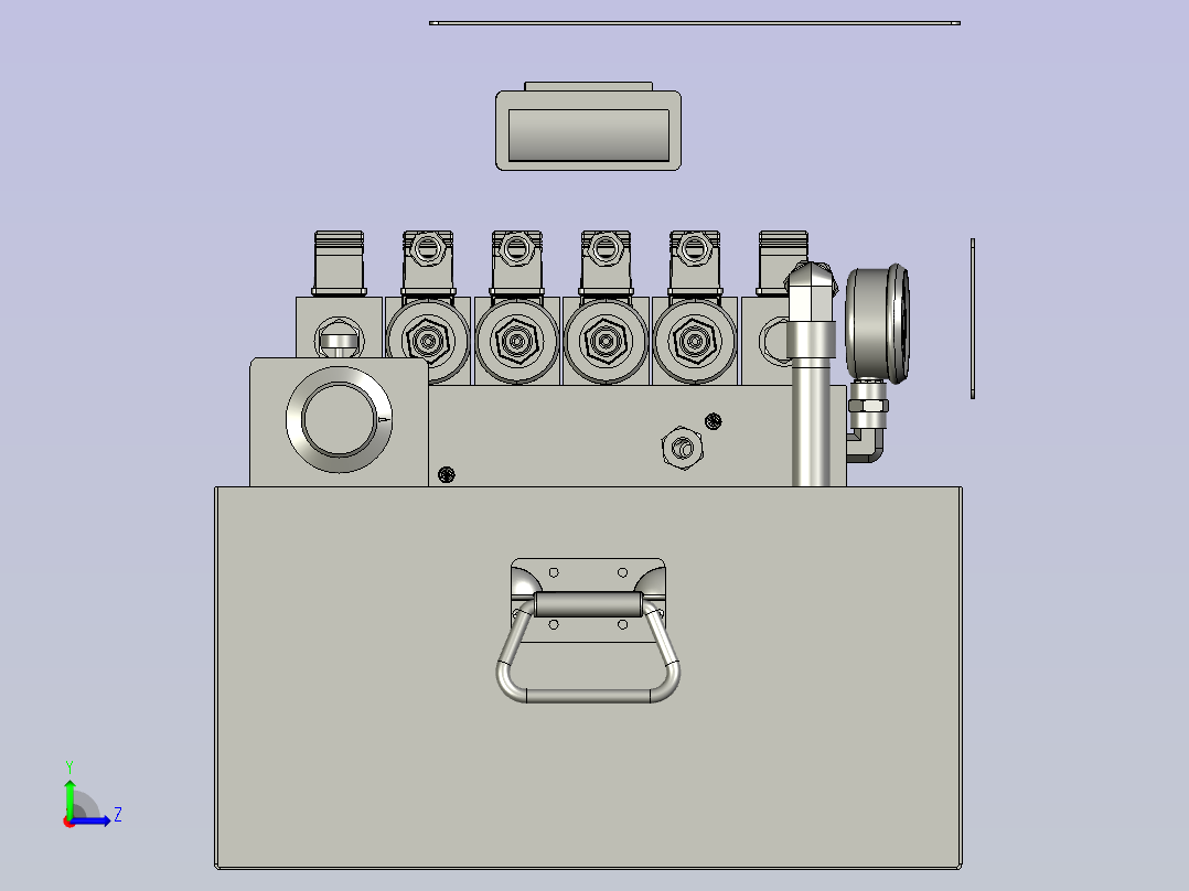 数控高端机液压站(1)左视图