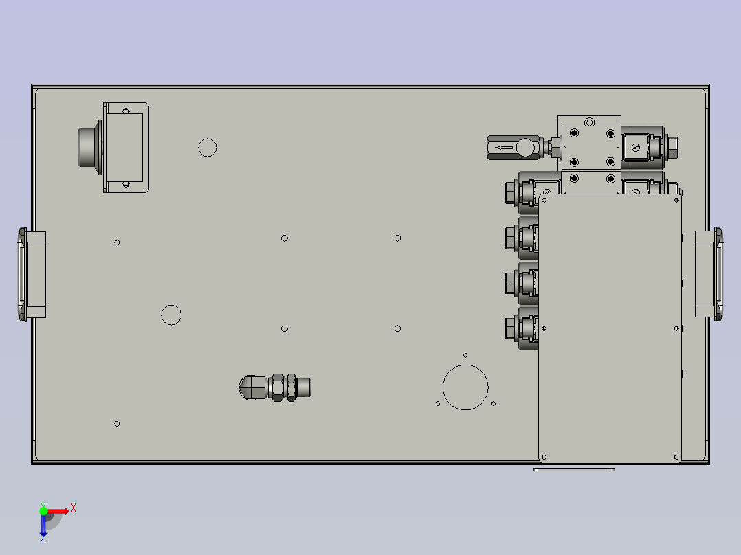 数控高端机液压站(1)俯视图