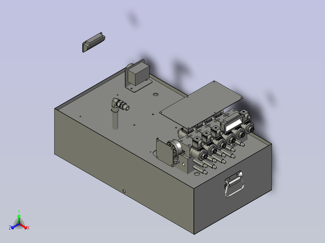 数控高端机液压站(1)正等轴测图