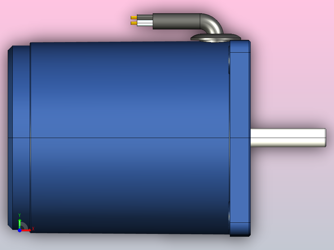 YS标准电机6ys01-18前视图
