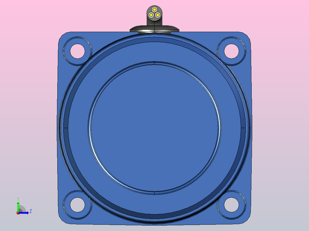 YS标准电机6ys01-18左视图