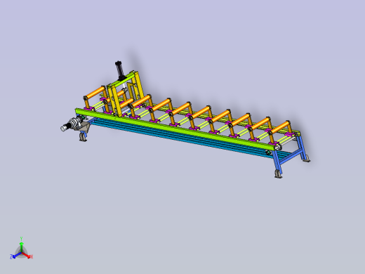 切管机送料滚轮架