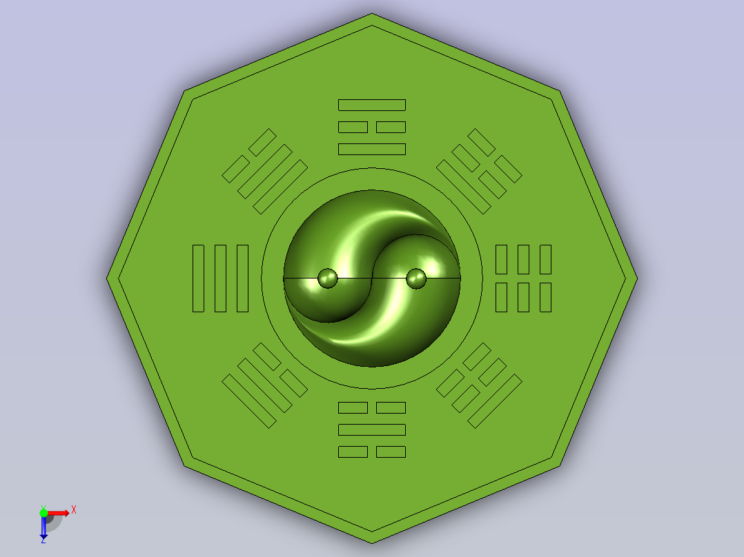练习八卦图俯视图
