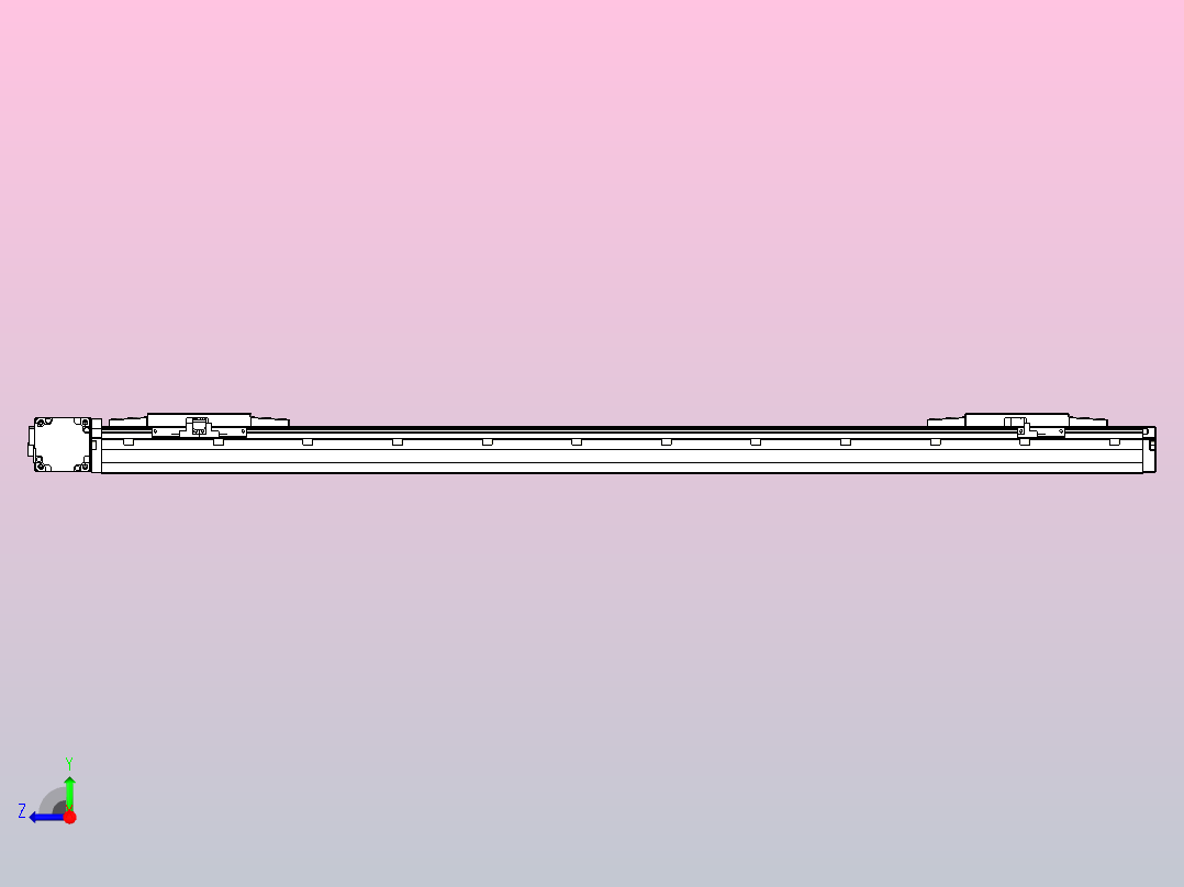 皮带直线轴双滑块型TPA-GCBS-120-P70-L350-DL-M20-N3右视图