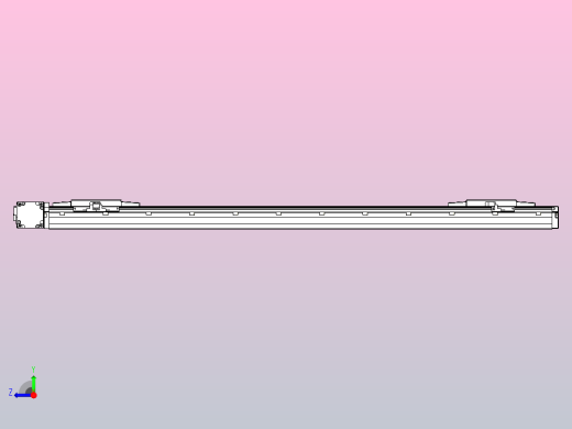 皮带直线轴双滑块型TPA-GCBS-120-P70-L350-DL-M20-N3右视缩略图