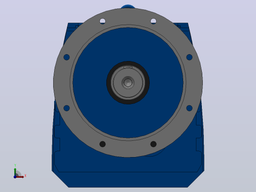 RF137R77法兰轴伸式组合型斜齿轮减速机RF137R77-Y0.18-4P-63-M1-0°-Φ450前视缩略图