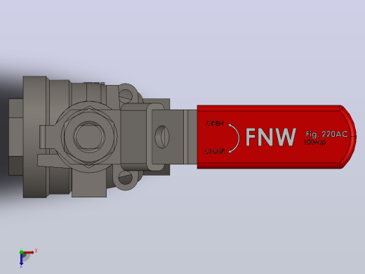 FNW-FNW220ACB二片式内螺纹球阀俯视缩略图