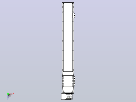 机器人皮带驱动直线轴TPA-GCB-120-P70-L650-LU-M20-N3俯视缩略图