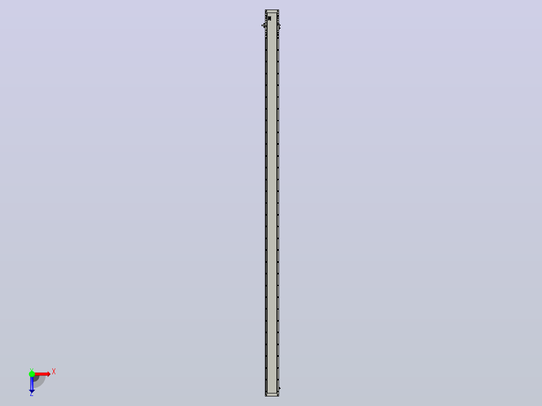 直驱直线电机轴TPA-LNP3-140-55C4-1-L3600-3-C-10-N3俯视图