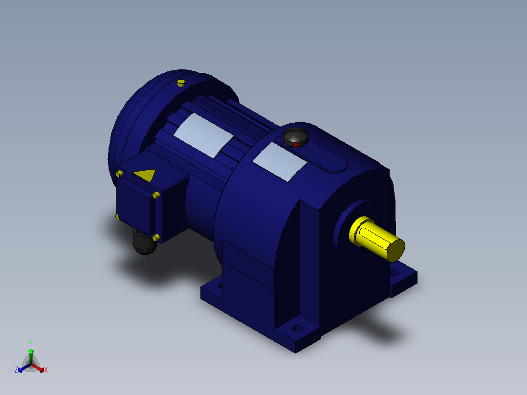 GH14-1500W32型电机正等轴测图