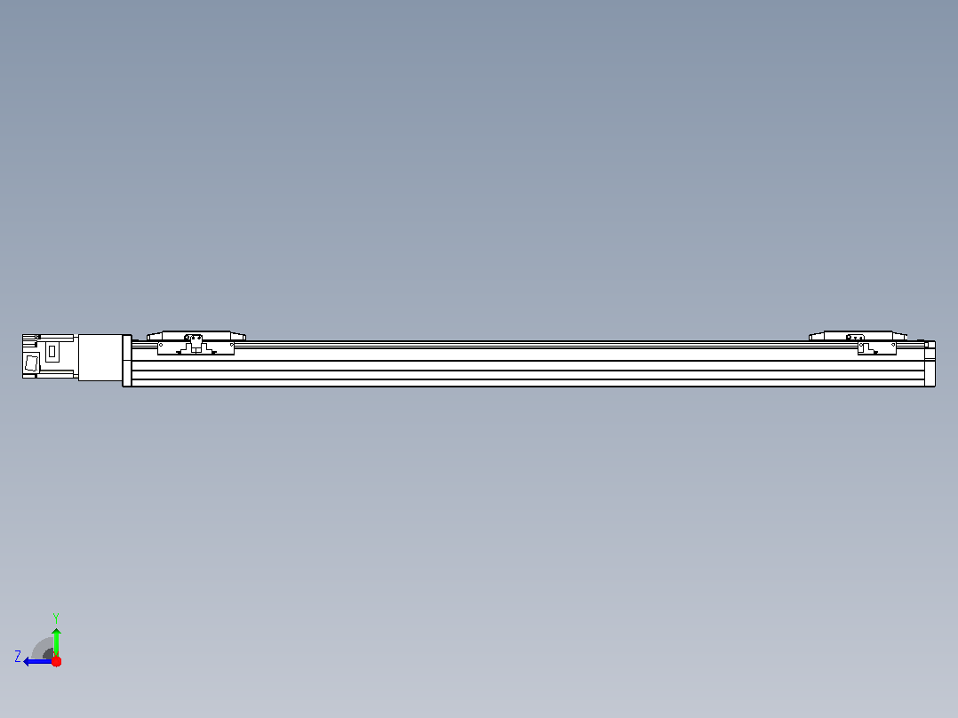 滚珠丝杠线性轴TPA-GCRS-80-1610C-L350-M-M20-N3右视图