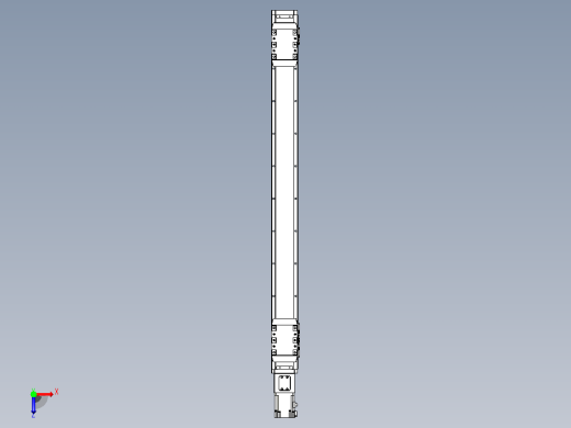 滚珠丝杠线性轴TPA-GCRS-80-1610C-L350-M-M20-N3俯视缩略图