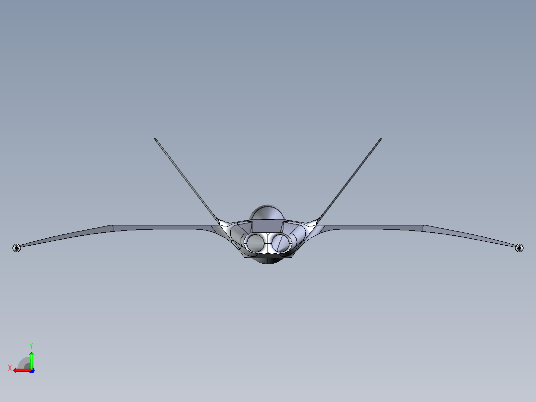 BATCRAFT-2飞机战斗机后视图