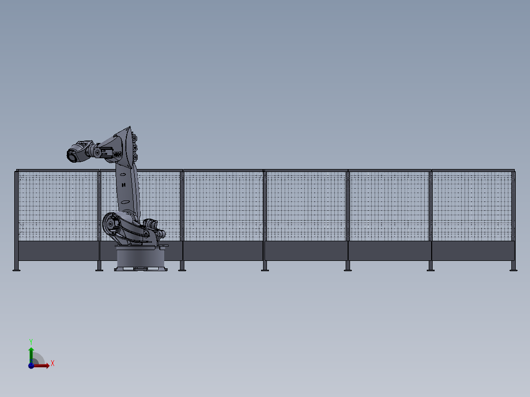 6DOF Vika-350 Industrial Robot前视图