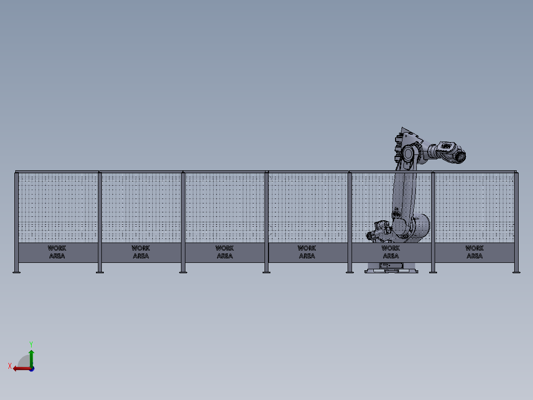 6DOF Vika-350 Industrial Robot后视图