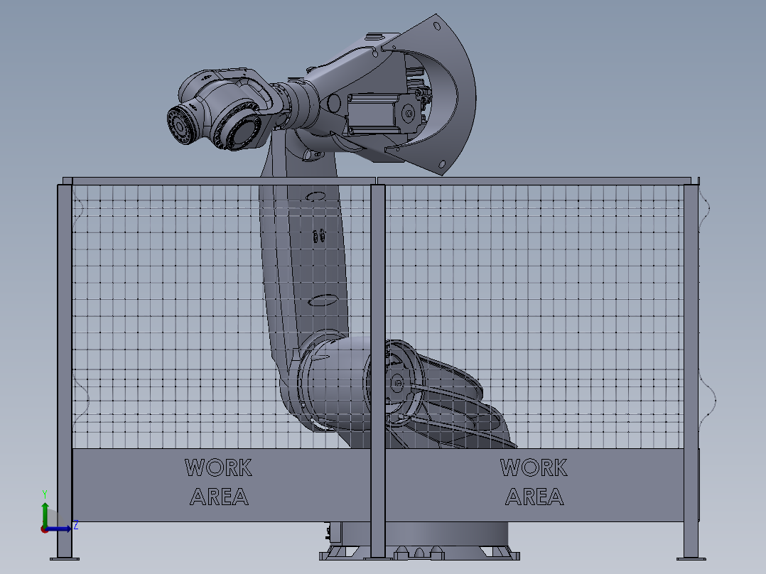 6DOF Vika-350 Industrial Robot左视图