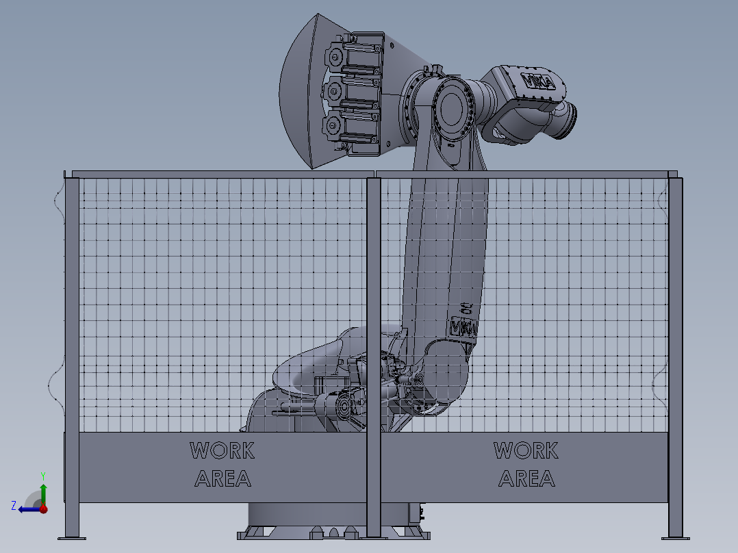 6DOF Vika-350 Industrial Robot右视图