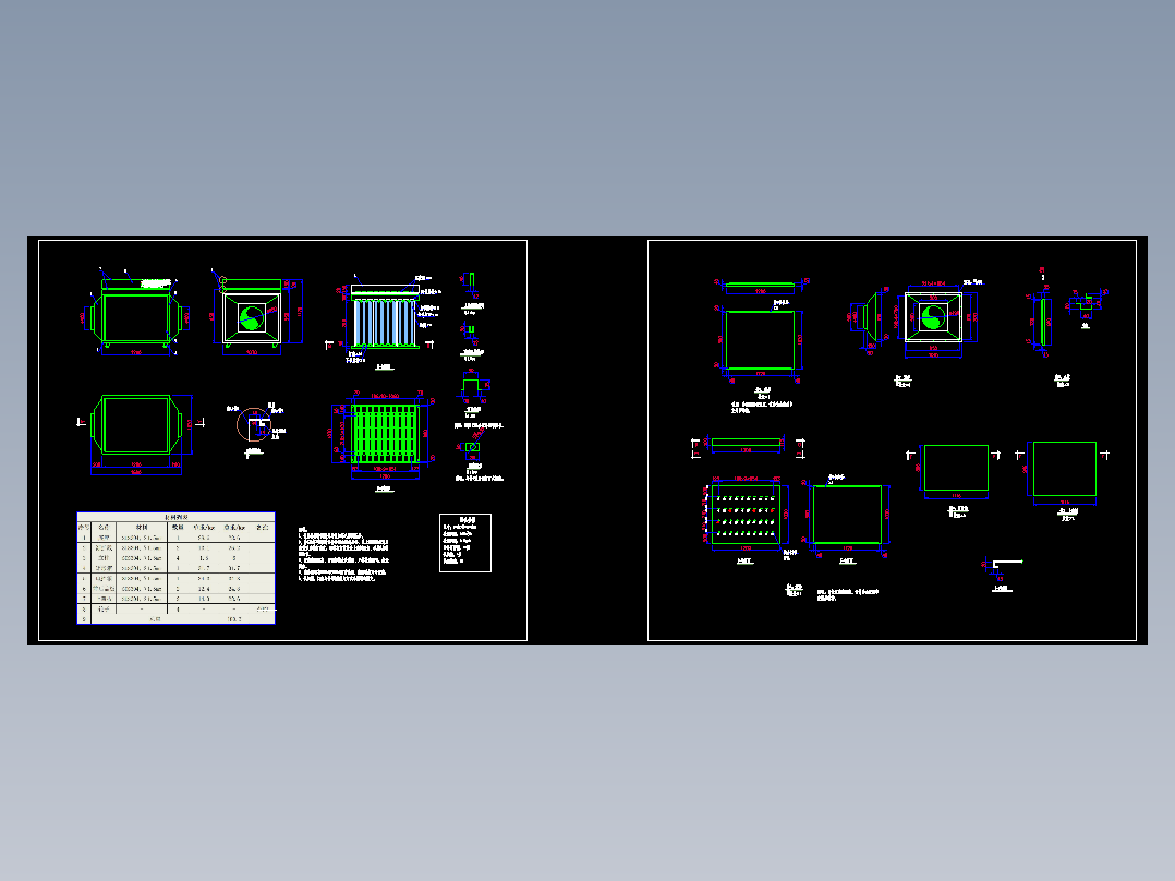 6000风量每小时UV光催化氧化废气净化器废气处理设备CAD图纸