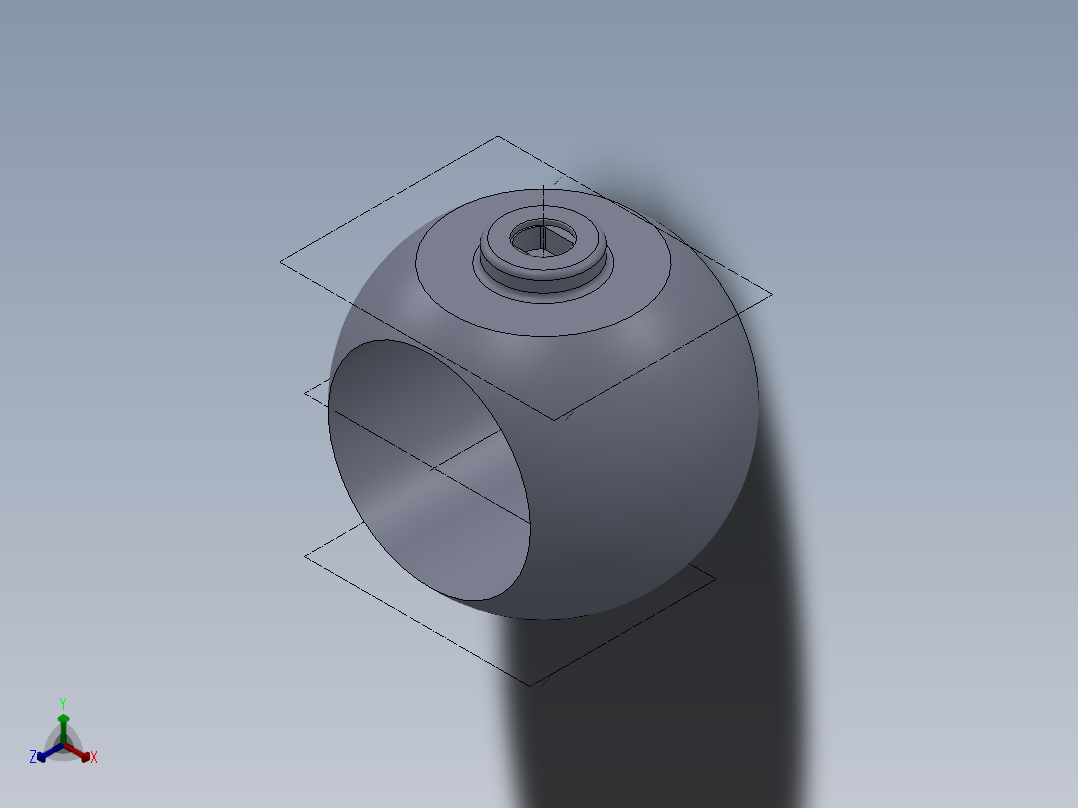 球体正等轴测图