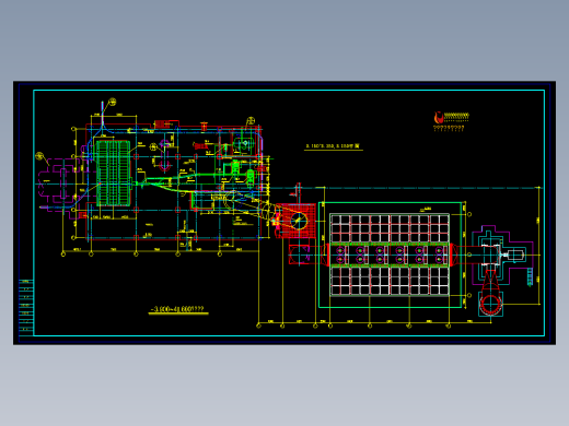 25000吨新型干法烧成窑头平面图