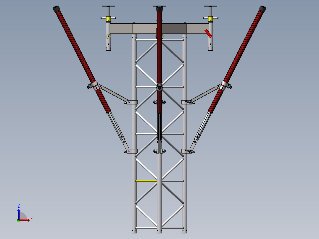 支架，快速支架左视图