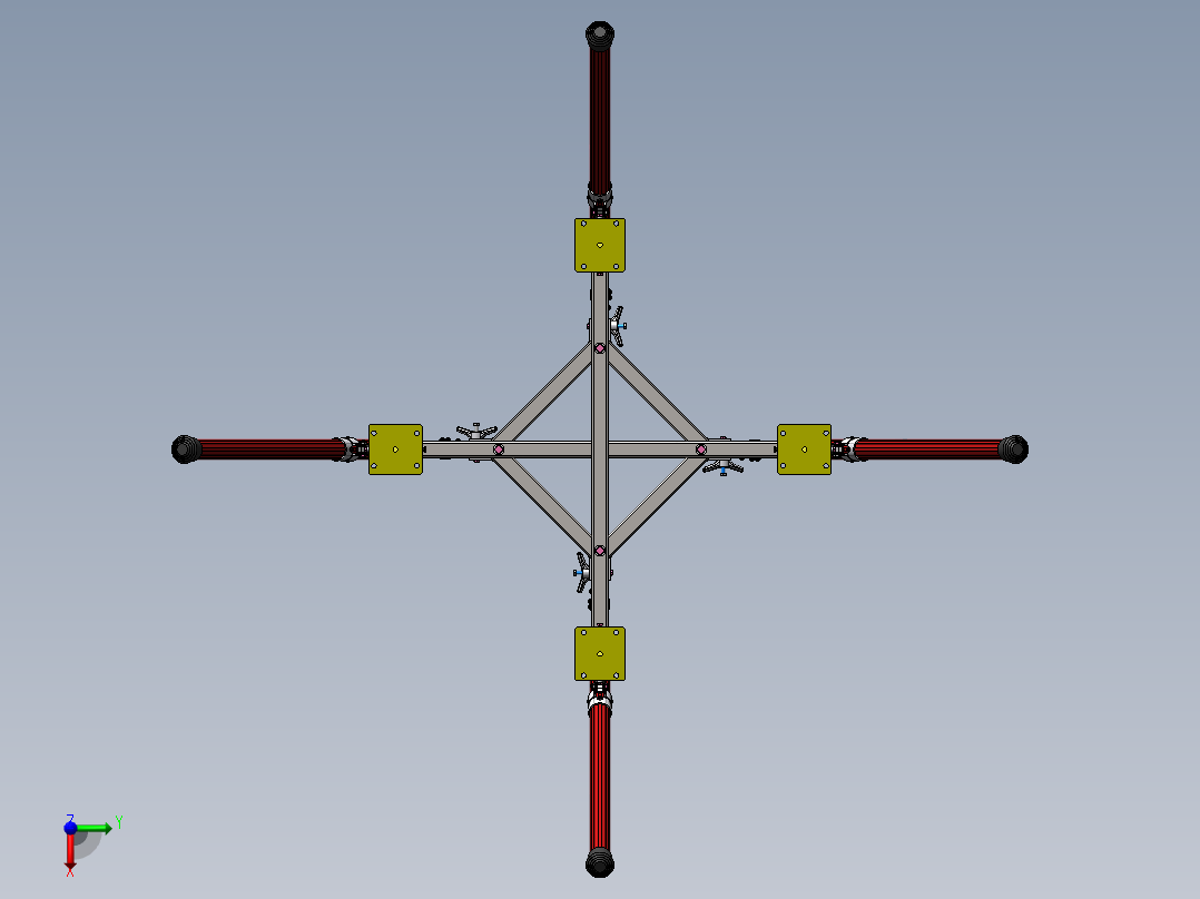 支架，快速支架俯视图
