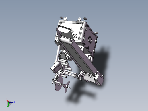无人化全自动贴标机3d图纸