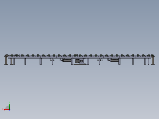 B36-定距流水线3D模型后视缩略图