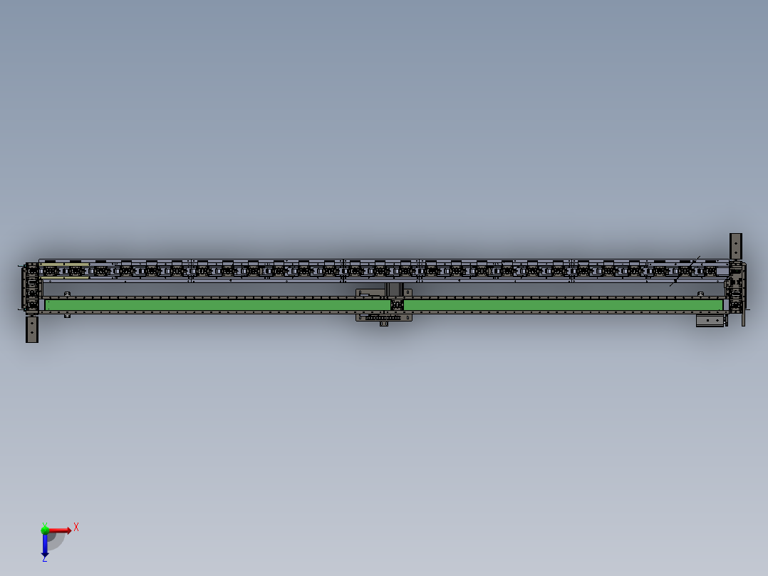 B36-定距流水线3D模型俯视图