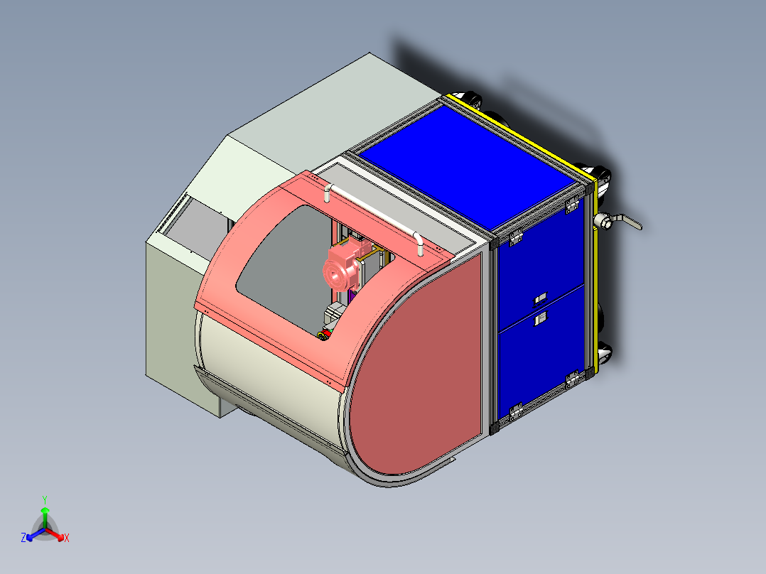 B7_抛光专机（高精度抛光机设备）正等轴测图