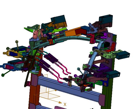 汽车门板加工的固定工装