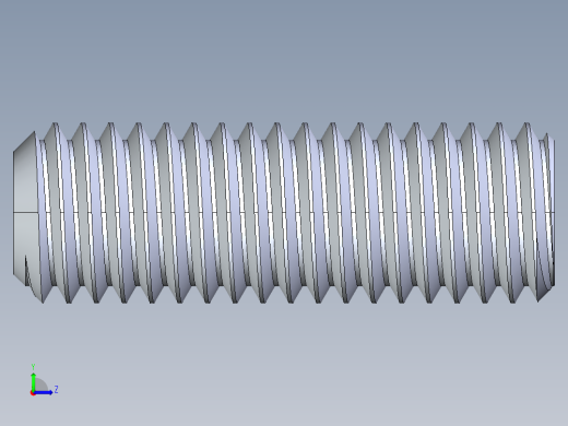 UNC 平头紧定螺钉-UNC SET SCREW 0.500 x1.500.STEP左视缩略图